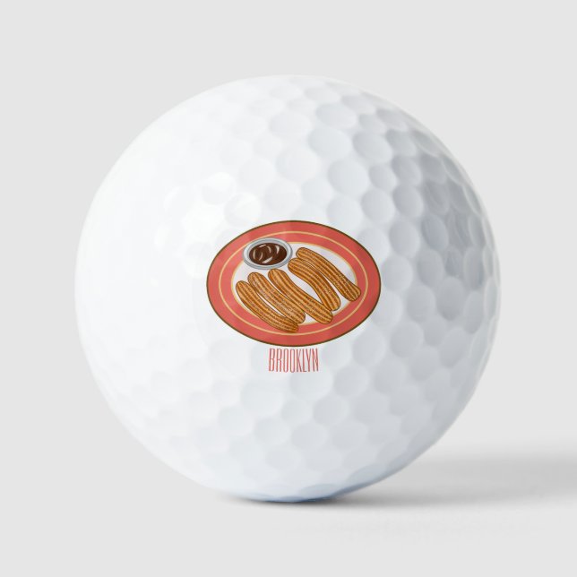 Cartoon-Abbildung Golfball (Vorderseite)