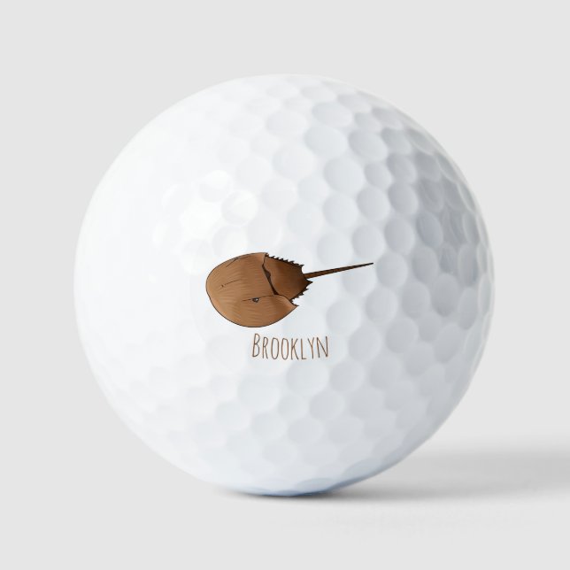 Cartoon-Abbildung Golfball (Vorderseite)