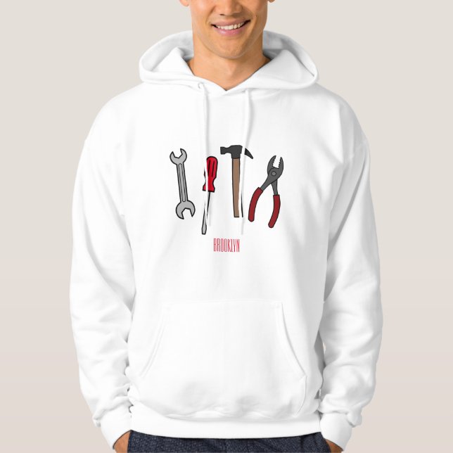 Cartoon-Abbildung Hoodie (Vorderseite)