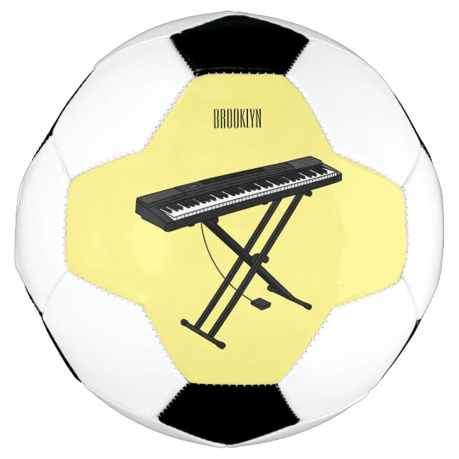 Cartoon-Abbildung mit Tastatur Fußball (Vorderseite)