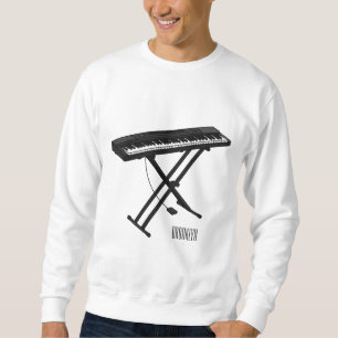Cartoon-Abbildung mit Tastatur Sweatshirt