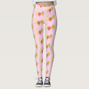Cartoon-Abbildung niedlicher Kirschtomaten Leggings