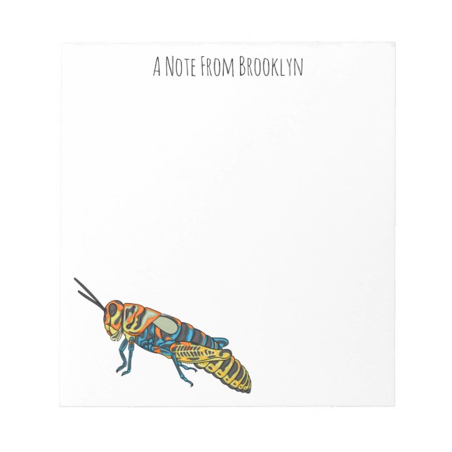 Cartoon-Abbildung Notizblock (Vorderseite)