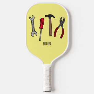 Cartoon-Abbildung Pickleball Schläger