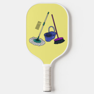 Cartoon-Abbildung Pickleball Schläger