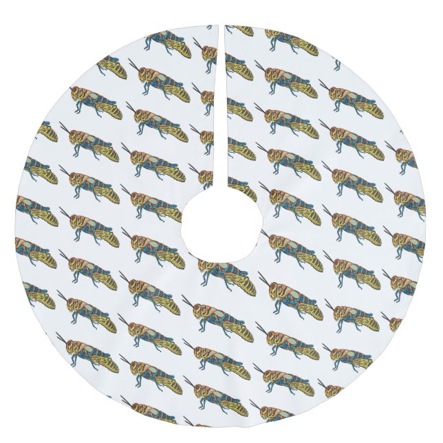 Cartoon-Abbildung Polyester Weihnachtsbaumdecke (Vorderseite)