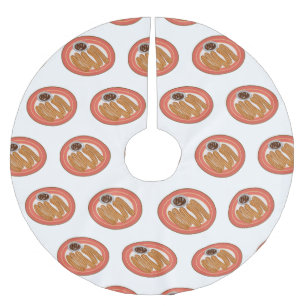 Cartoon-Abbildung Polyester Weihnachtsbaumdecke