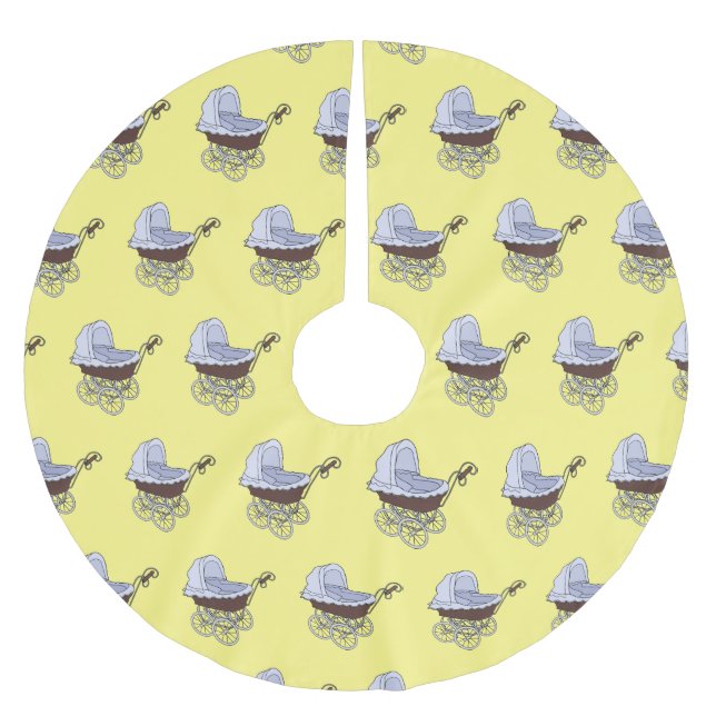 Cartoon-Abbildung Polyester Weihnachtsbaumdecke (Vorderseite)