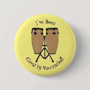 Cartoon-Abbildung von Bongo-Trommel Button