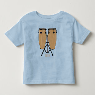 Cartoon-Abbildung von Bongo-Trommel Kleinkind T-shirt