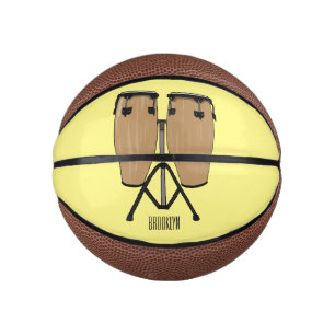 Cartoon-Abbildung von Bongo-Trommel Mini Basketball