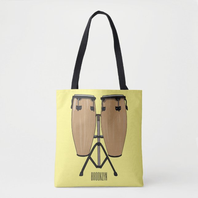Cartoon-Abbildung von Bongo-Trommel Tasche (Vorderseite)
