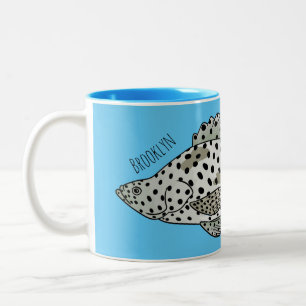 Cartoon-Abbildung Zweifarbige Tasse