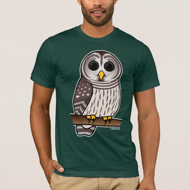 Cartoon-abgehaltene Eule T-Shirt (Vorderseite)