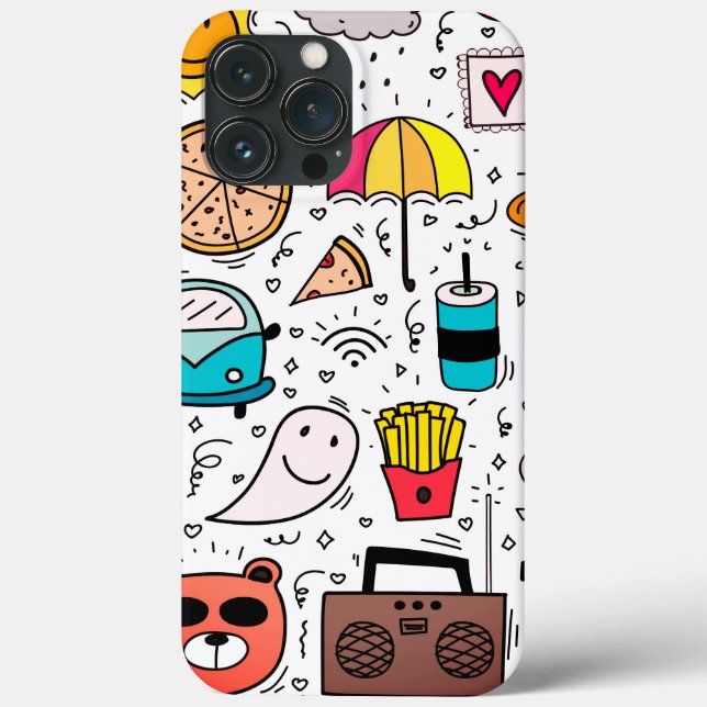 Cartoon Abstrakt Art Case-Mate iPhone Hülle (Rückseite)