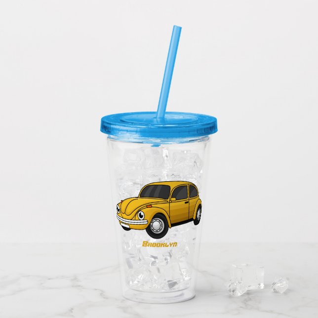 Cartoon Acryltrinkbecher (Rückseite Ice)