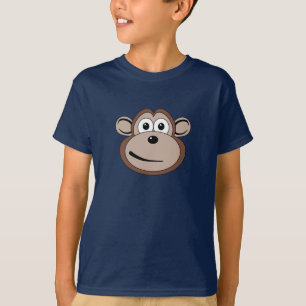 Cartoon-Affe-Gesicht T-Shirt