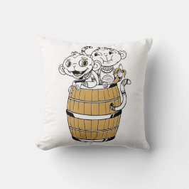 Cartoon-Affe Kissen