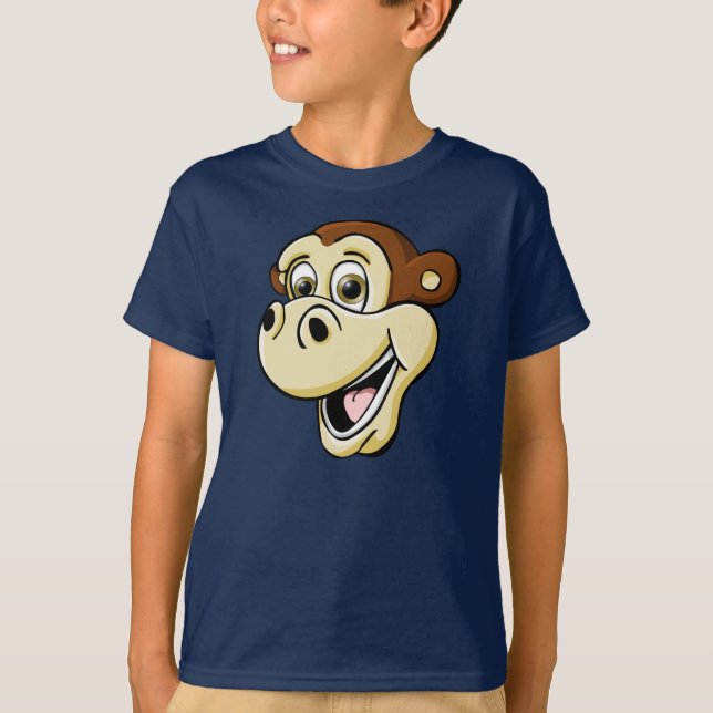 Cartoon-Affe T-Shirt (Vorderseite)