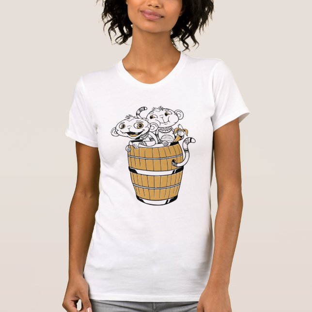 Cartoon-Affe T-Shirt (Vorderseite)