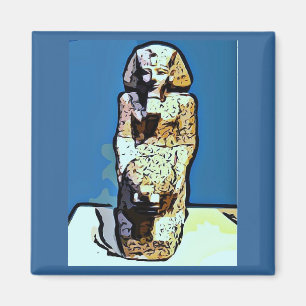 Cartoon Ägyptische Statue Magnet