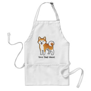 Cartoon Akita Inu/Shiba Inu Schürze