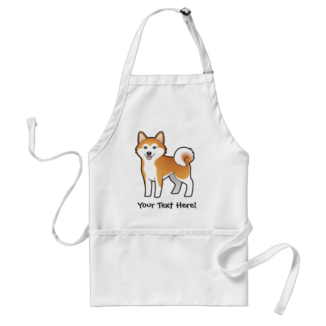 Cartoon Akita Inu/Shiba Inu Schürze (Vorne)