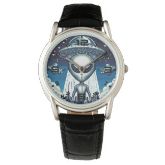 Cartoon Alien Watch Armbanduhr