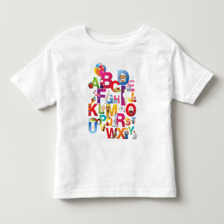 Cartoon-Alphabet-T - Shirt des Kleinkindes