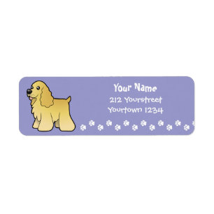 Cartoon-amerikanischer Cockerspaniel