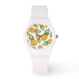 Cartoon Ananas-Muster Armbanduhr