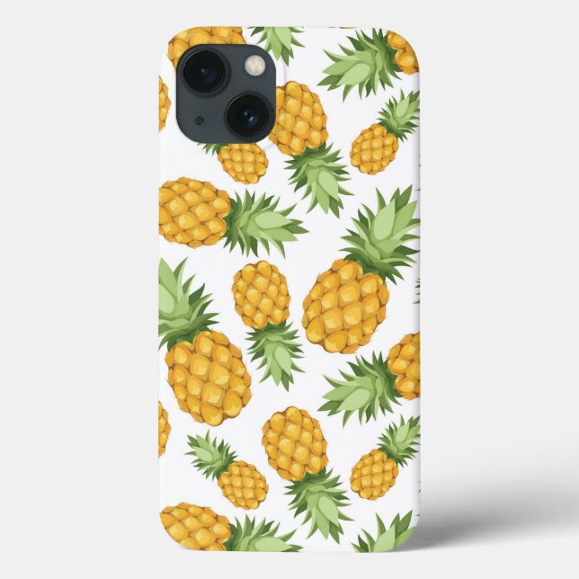 Cartoon Ananas-Muster Case-Mate iPhone Hülle (Rückseite)
