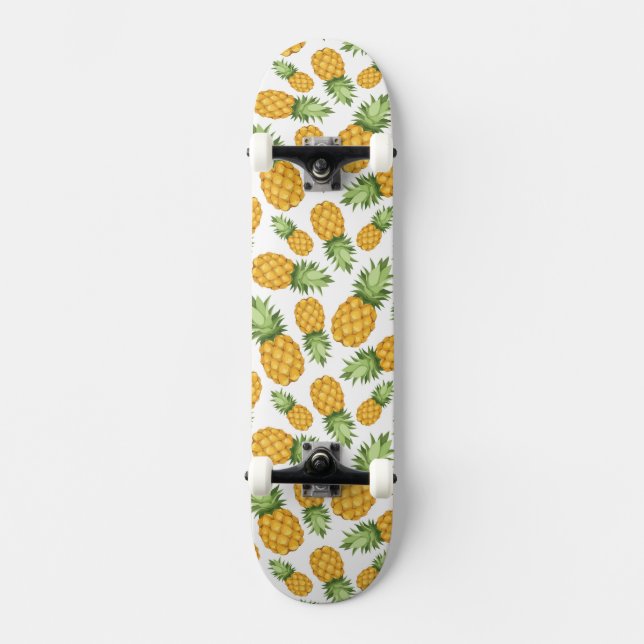 Cartoon-Ananas-Muster Skateboard (Vorderseite)