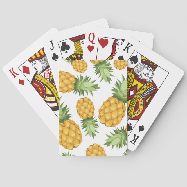 Cartoon-Ananas-Muster Spielkarten (Rückseite)
