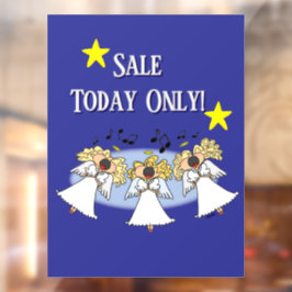 Cartoon Angel Choir individuell anpassbar Fensteraufkleber