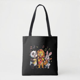 🎵 Cartoon Animal Music Party – Fun & Cute Musical Tasche