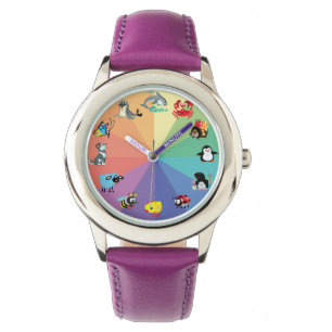 Cartoon animals for kids armbanduhr