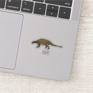 Cartoon Ankylosaurus Aufkleber