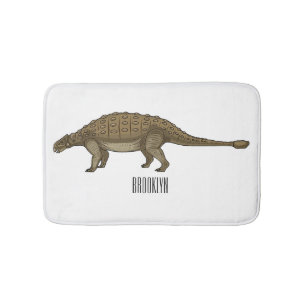 Cartoon Ankylosaurus Badematte