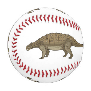 Cartoon Ankylosaurus Baseball