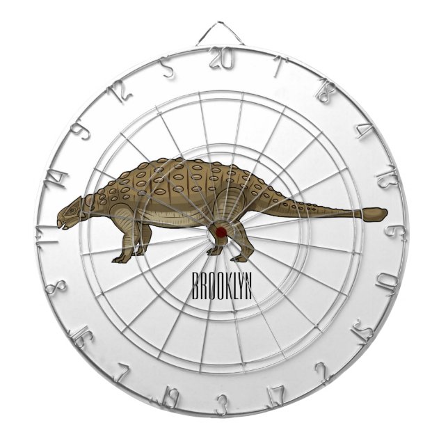 Cartoon Ankylosaurus Dartscheibe (vorne)