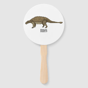 Cartoon Ankylosaurus Fächer