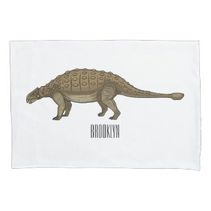 Cartoon Ankylosaurus Kissenbezug