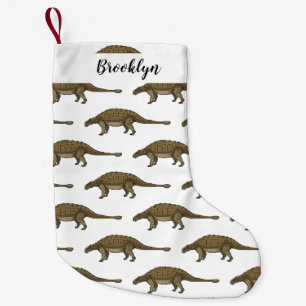 Cartoon Ankylosaurus Kleiner Weihnachtsstrumpf