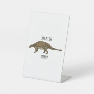 Cartoon Ankylosaurus Sockelschild