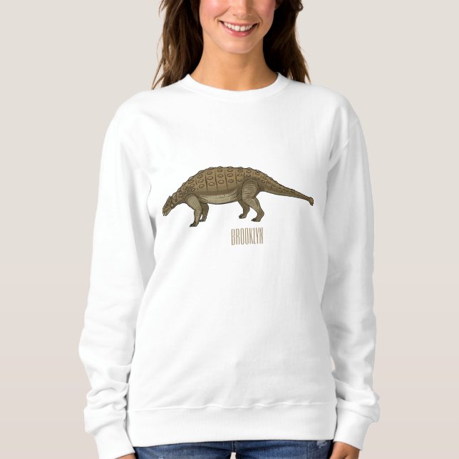 Cartoon Ankylosaurus Sweatshirt (Vorderseite)