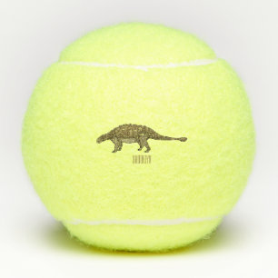 Cartoon Ankylosaurus Tennisbälle