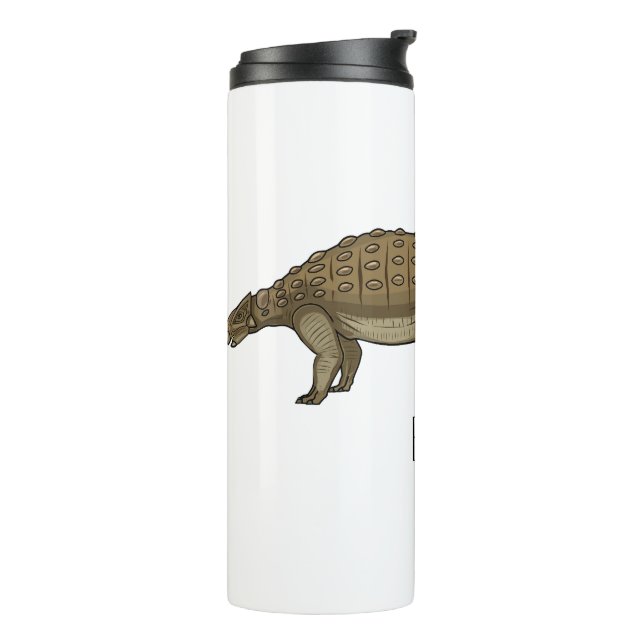 Cartoon Ankylosaurus Thermosbecher (Nach links gedreht)