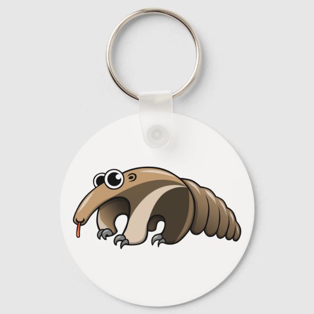 Cartoon Anteater Schlüsselanhänger (Vorderseite)