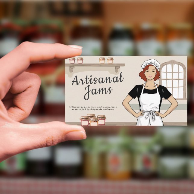 Cartoon Artisanal Jams Visitenkarte (Cartoon Artisanal Jams Business Card)